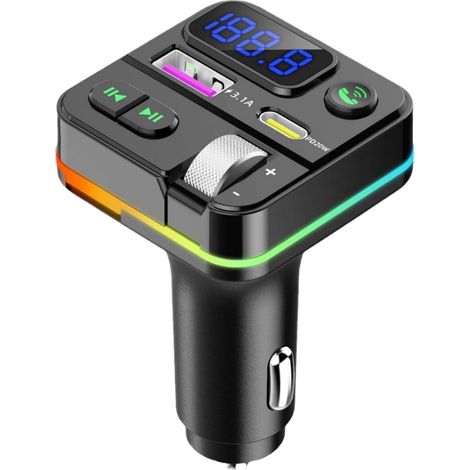 Q27 Car Bluetooth Receiver, Lossless MP3 Player, USB Flash Drive Adapter, Car Accessories, Multi-functional Mobile Phone Charger -- Q27 Hot Selling Edition (1/3)