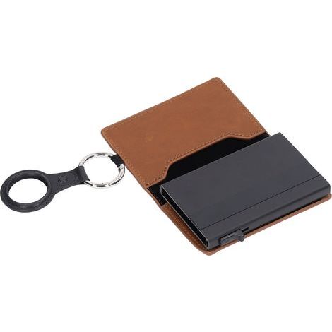 Portefeuille carte bancaire en alliage d'aluminium, étui anti-vol d'identité pour hommes et femmes, couleur abricot, protection RFID (1/5)