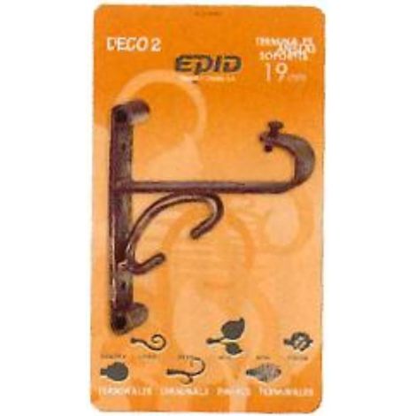 FPLUS cortina finstock 1 soporte barra 19 mm fijo 11 negro oro