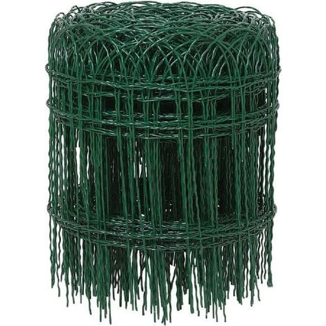 Rete Recinzione Residenziale Plastificata Verde 25Mt - H 120Cm - 150X85 - F.3,40 (1/4)