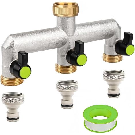 Water Dispenser Tap, Water Dispenser, Water Hose Adapter, Connector for Adjusting and Closing Water Flow, Water Distributor for Family, Garden
