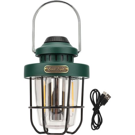 Eosnow Lanterne de Camping rétro LED, Portable, multifonctionnelle, Rechargeable, lumière de tente pour l'extérieur, rouge foncé (1/5)