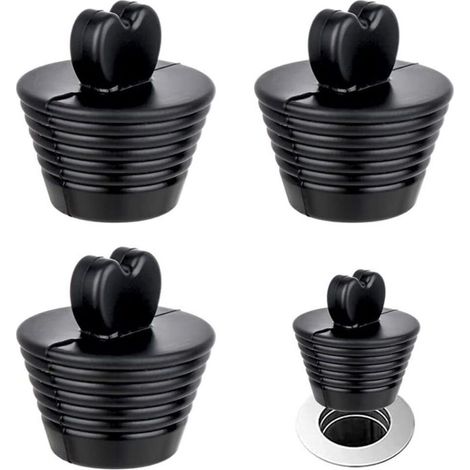 Bouchons Baignoire 3 Pièces Bouchon d'Évier en Silicone Universels en Silicone Bouchon de Vidange de Salle De Bain pour Évier de Cuisine Égout de Sol Bouchon de Vidange de Salle de Bain (1/5)