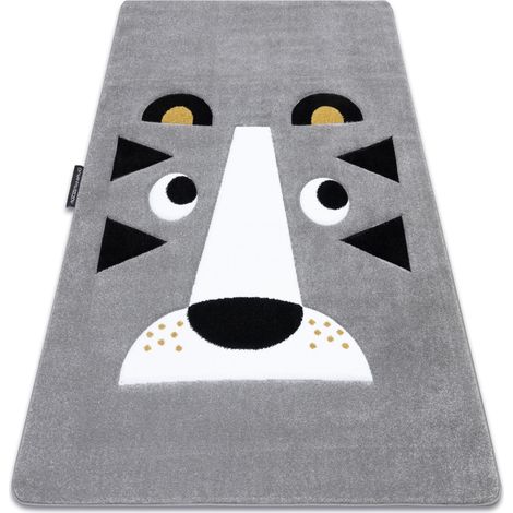 Kinderteppich PETIT LION LÖWE grau grey 120x170 cm