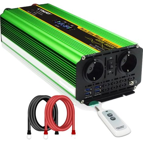 Inversor de onda sinusoidal pura, alta capacidad de potencia, 24V-220V-8000W (1/2)