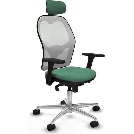 Piqueras et Crespo 3D086N2 Chaise de bureau vert émeraude (1/3)