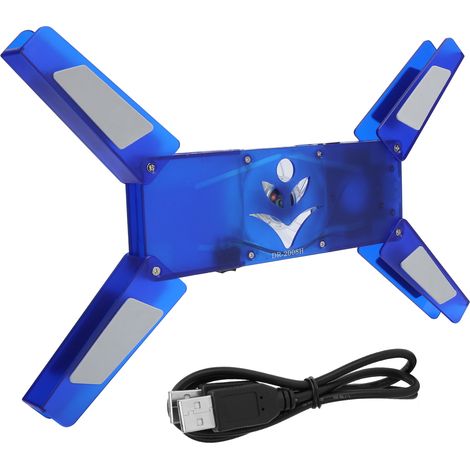 Ventilateur de refroidissement pour ordinateur portable, hub USB portable pliable, accessoire PC DR‑2008H (1/5)