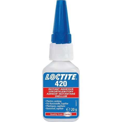 Colles instantanées pour plastiques LOCTITE® 420 - capillaire Flacon doseur de 20g