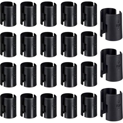 Clips de tablette en fil métallique - Paquets de 20 Paquets de 40 paires Clips de verrouillage pour tablette en fil de fer noir