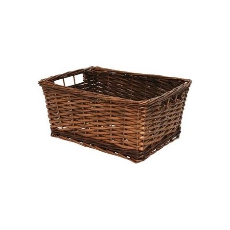 CESTINO IN VIMINI 37X29XH17CM MARRONE
