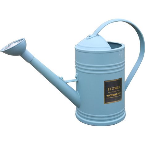 Arrosoir Long Bec 1,8L en Plastique Imitation Métal – Arrosoir Haut Bleu pour Maison, Plantes d’Intérieur, Fleurs et Jardinage Domestique (1/3)