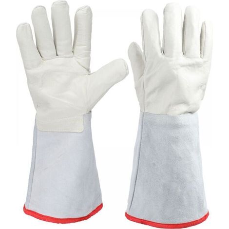 Gants de travail de protection pour travailler avec de l'azote liquide cryogénique (GNL), 40 cm (1/2)