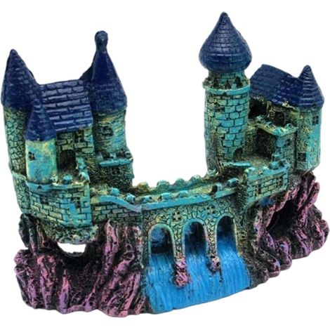 Statuette, castelli e decorazioni per acquario - Castello verde medio