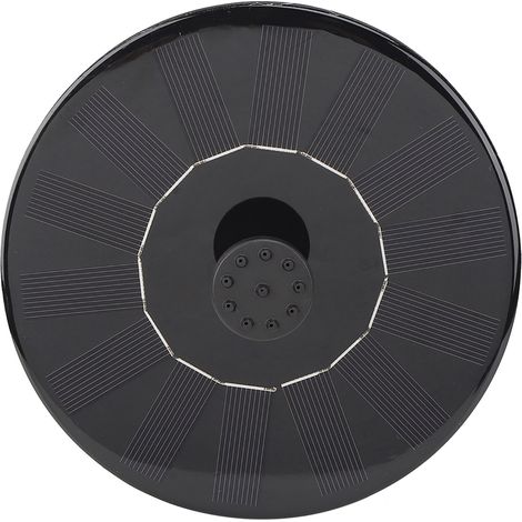 Pompe à eau solaire anti-colmatage, sans balais, CC, noire, double filtre amovible, débit réglable (1/5)