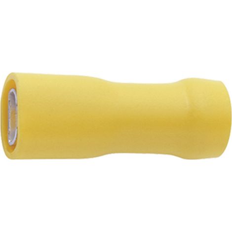 Cosse clip 6.3 mm x 0.8 mm Klauke 750V 180 ° entièrement isolé jaune 1 pc(s)