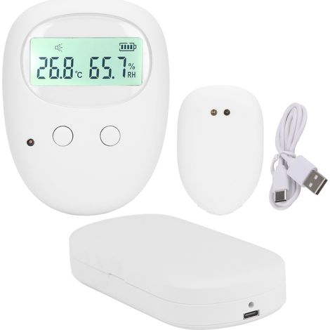 Wiederaufladbarer, kabelloser Bettnässeralarm mit Vibration und Ton – Feuchtigkeitsmelder (1/5)