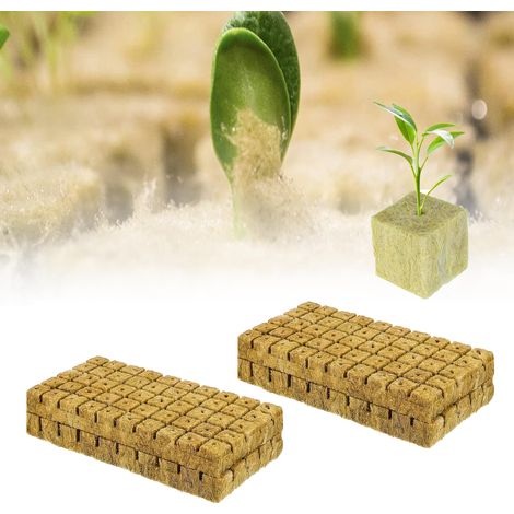 200 Blöcke aus komprimierter organischer Kokosfaser zur Klonierung und als Mini-Anzuchtsubstrat für Blumen und Gemüsegärten im Freien (25 x 25 x 25 mm)