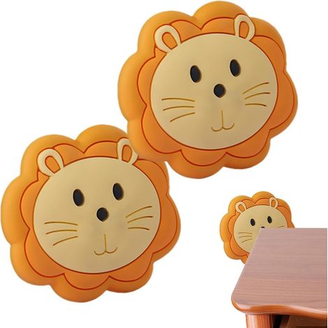 Protection murale pour porte  Motif animal dessin animé  Protection murale autocollante pour poignée porte