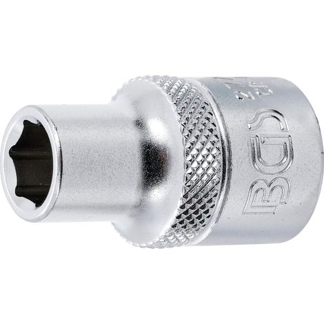 BGS Steckschlüssel-Einsatz Sechskant Antrieb Innenvierkant 12,5 mm (1/2") SW 3/8" - 2770