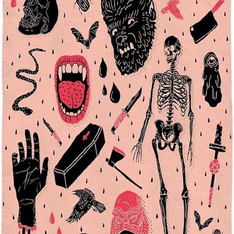 Couverture d'Halloween 75 cm x 100 cm, idéale pour les lits de fête - 19