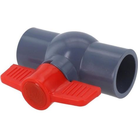 Robinet À Boisseau Sphérique - PVC - Douille Coulissante - 32 mm - Pour Systèmes De Plomberie - 1 Pièce (1/5)