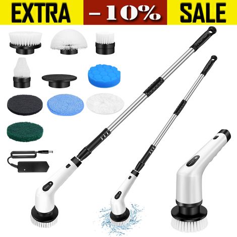 Bathroom Electric Spin Scrubber Power Cleaning Brush for Tub Tile Floor Washing (1/5)