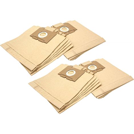vhbw 20x sacchetto compatibile con AEG/Electrolux Trium aspirapolvere - in carta, 26cm x 22cm, color sabbia