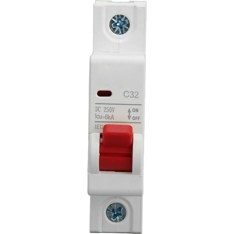 Leitungsschutzschalter 1P DC 250V MCB 32A DIN-Schienenmontage Schutzschalter 6000A Schaltleistung (1/5)