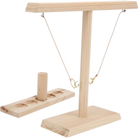 Handgefertigtes Wurfspiel aus Holz für Kinder und Erwachsene, ideal für drinnen und draußen, Partys und Abende. (1/5)