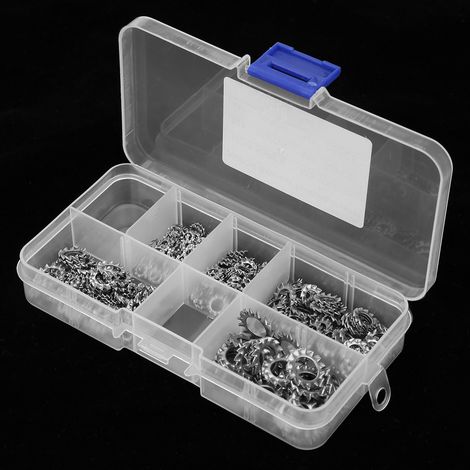 Jeu de 300 rondelles frein dentelées externes en acier inoxydable 304 (1/5)