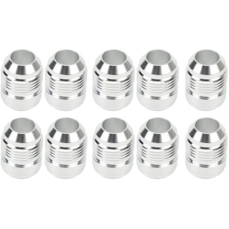 10 Stück AN10-Billet-Außengewinde mit 3/4-Zoll-Außengewinde-Anschweißadapter, universeller Aluminium-Schweißanschluss