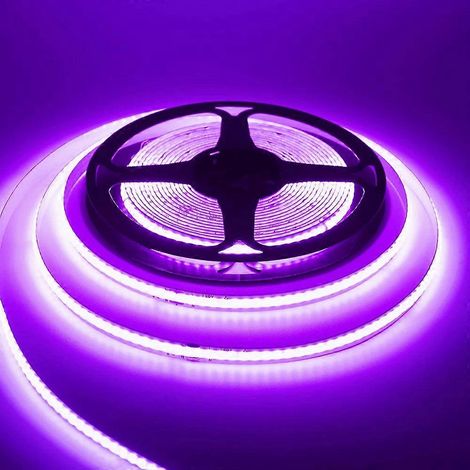 Bande LED COB 220 V 5 à 50 m 240 LED ultra-lumineuses ruban flexible IRC 90 -15 m - Violet (1/5)