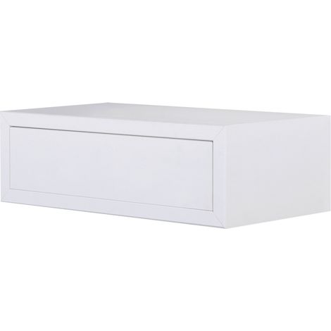 Mensola da Parete 1 Cassetto 45x13,4x23,7 cm in Fibra di Legno Lego Maxi Bianco (1/5)