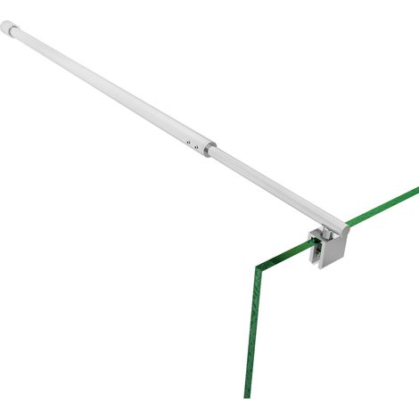 SIRHONA Barra Stabilizzatrice Regolabile per Box Doccia 700-1000 mm Barra di Fissaggio in Vetro in Acciaio Inossidabile, per Parete Fissa Da Bagno, Cromo Lucido