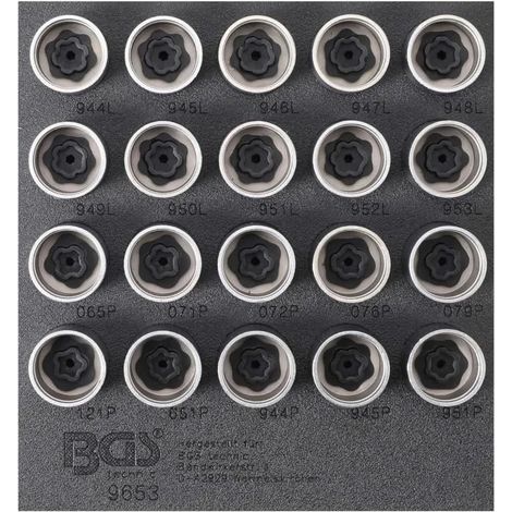herramienta de bloqueo de rueda bgs technic 9653 acero cromo-vanadio 2,55 kg
