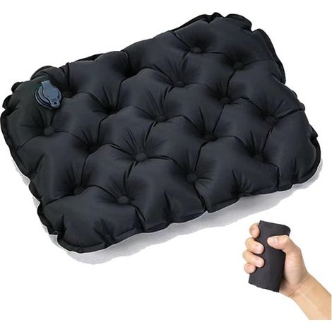 Coussin de siège gonflable, coussin d'air léger pour le camping, matelas d'air portable et imperméable, idéal pour l'escalade, la randonnée, le bureau (1/5)