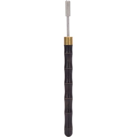 Stylo applicateur de teinture pour bords avec manche en bois de santal, outil de finition pour le travail du cuir (noir) (1/3)