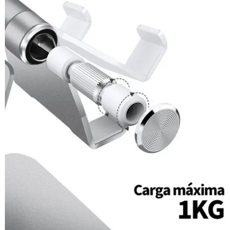 Support pour tablette, léger, en aluminium argenté, support de bureau, support pour tablette, support pour téléphone portable (1/5)