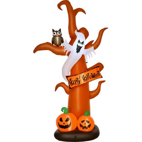 Selbstaufblasend Halloweendekoration mit LED-Lichtern, inkl. Gebläse und Befestigungsmaterial, 156cm x 107cm x 274cm (1/5)