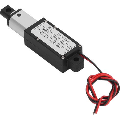 Micro actionneur linéaire électrique 150N, alliage d'aluminium, course de 15mm, Mini mouvement pour l'industrie 12V IP60WR