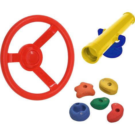 Wickey Zubehör Set Basic für Spielturm, Klettegrüst und Schaukel (1/4)