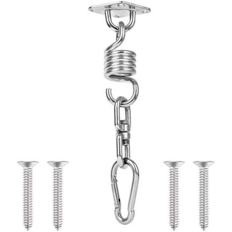 Suspension en acier inoxydable robuste pour poutre en bois pouvant supporter 200 kg, idéale pour les chaises suspendues, les hamacs et les chaises suspendues