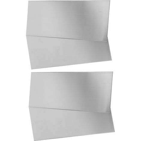 Plaque de Porte en Acier Inoxydable Brossé 25x11cm Auto-adhésive 4 Pièces (1/5)