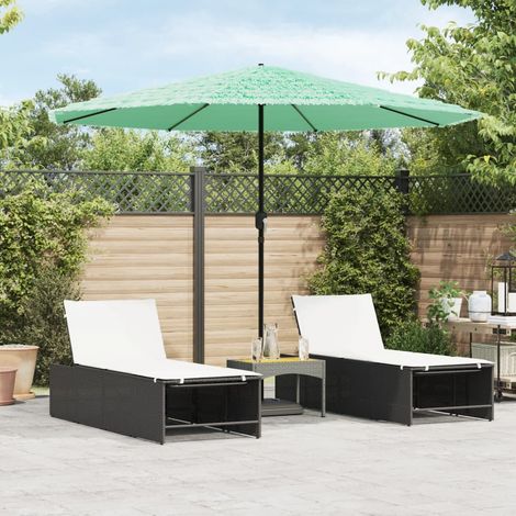 Parasol de jardin-Parasol de balcon avec mât en acier vert 324x324x247 cm 762942 (1/5)