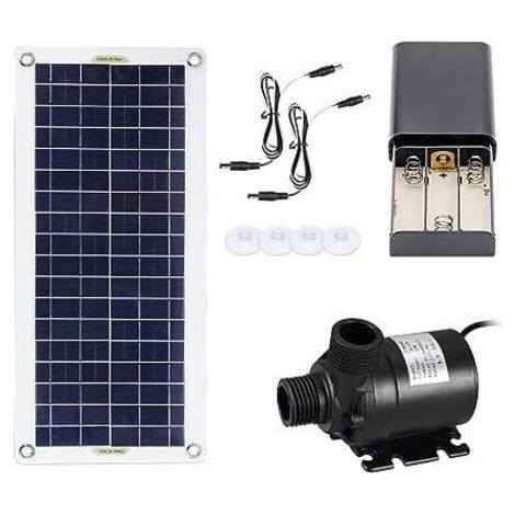 Solar-Teichpumpe, 50 W, 800 l/h, bürstenloses Solar-Wasserpumpen-Set, ultraleiser Tauchwasserpumpenmotor, Fischteich, Gartenbrunnen, Dekoration mit breiter Kompatibilität