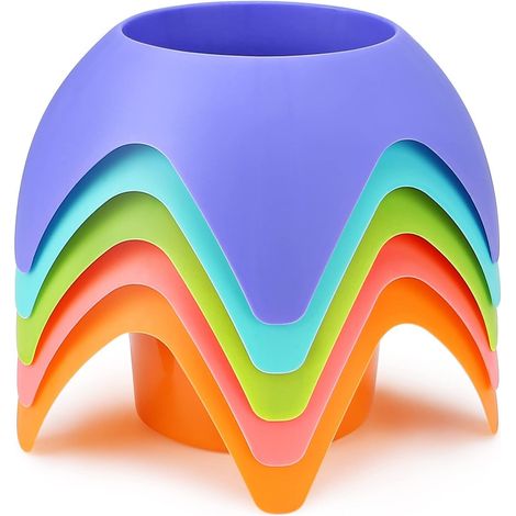 Accessoires indispensables pour des vacances à la plage : dessous de verre et porte-gobelets, lot de 5, couleurs variées, parfaits pour les femmes, les adultes, toute la famille et les amis. (1/5)