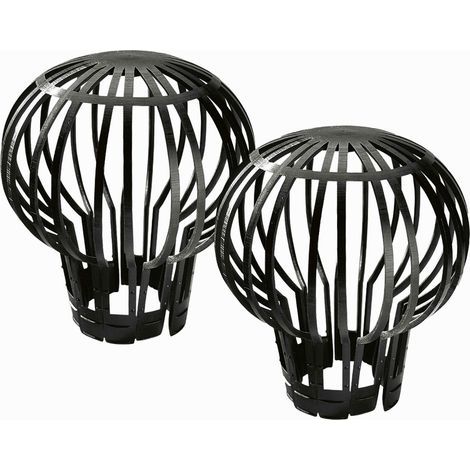 Filtres pour gouttières crapaudine – Lot de 2 – Ø 3 cm – Installation rapide sans outil – Adaptable sur gouttières de Ø 60 à 100 mm – P. Outillage (1/5)