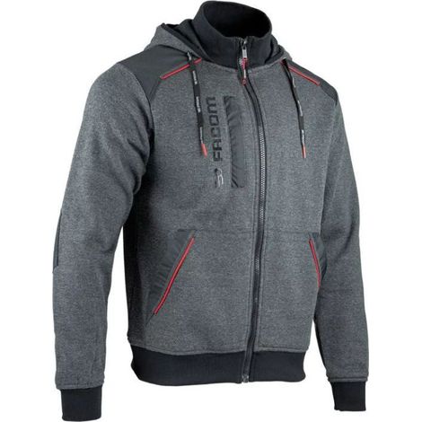 Sweat zippé FACOM Jumper Gris/Noir Taille XXL - FXWW8000E-XXL (1/4)