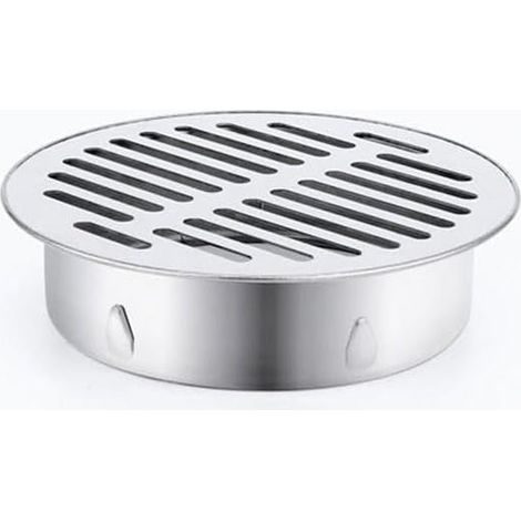 Siphon De Sol Rond en Acier Inoxydable, Grille De Goutte, Filtre Anti-Encrassement, Outils De Maison pour Balcon, Cour,Siphon De Sol pour Toit, Terrasse, Jardin ExtéRieur (ø150 mm) (1/5)