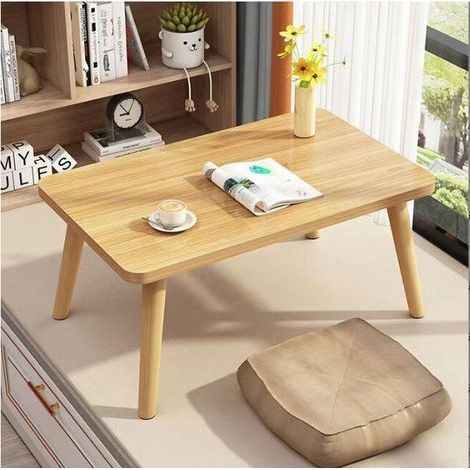 Table Basse, Table Tatami pour Ordinateur Portable, Table De Pique-Nique, Basse Portable, 60x40x32cm, Couleur du Bois (1/5)